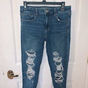 Ripped Bootcut Jeans